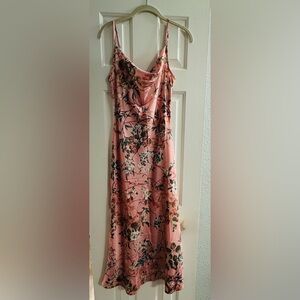 Floral Pink Slip Dress